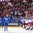 COLOGNE, GERMANY - MAY 7: Russia's Vladislav Namestnikov #90, Nikita Kucherov #86, Nikita Gusev #97 and Anton Belov #77 celebrate after a third period goal against Italy while Enrico Miglioranzi #15 and Daniel Glira #28 look on during preliminary round action at the 2017 IIHF Ice Hockey World Championship. (Photo by Andre Ringuette/HHOF-IIHF Images)

